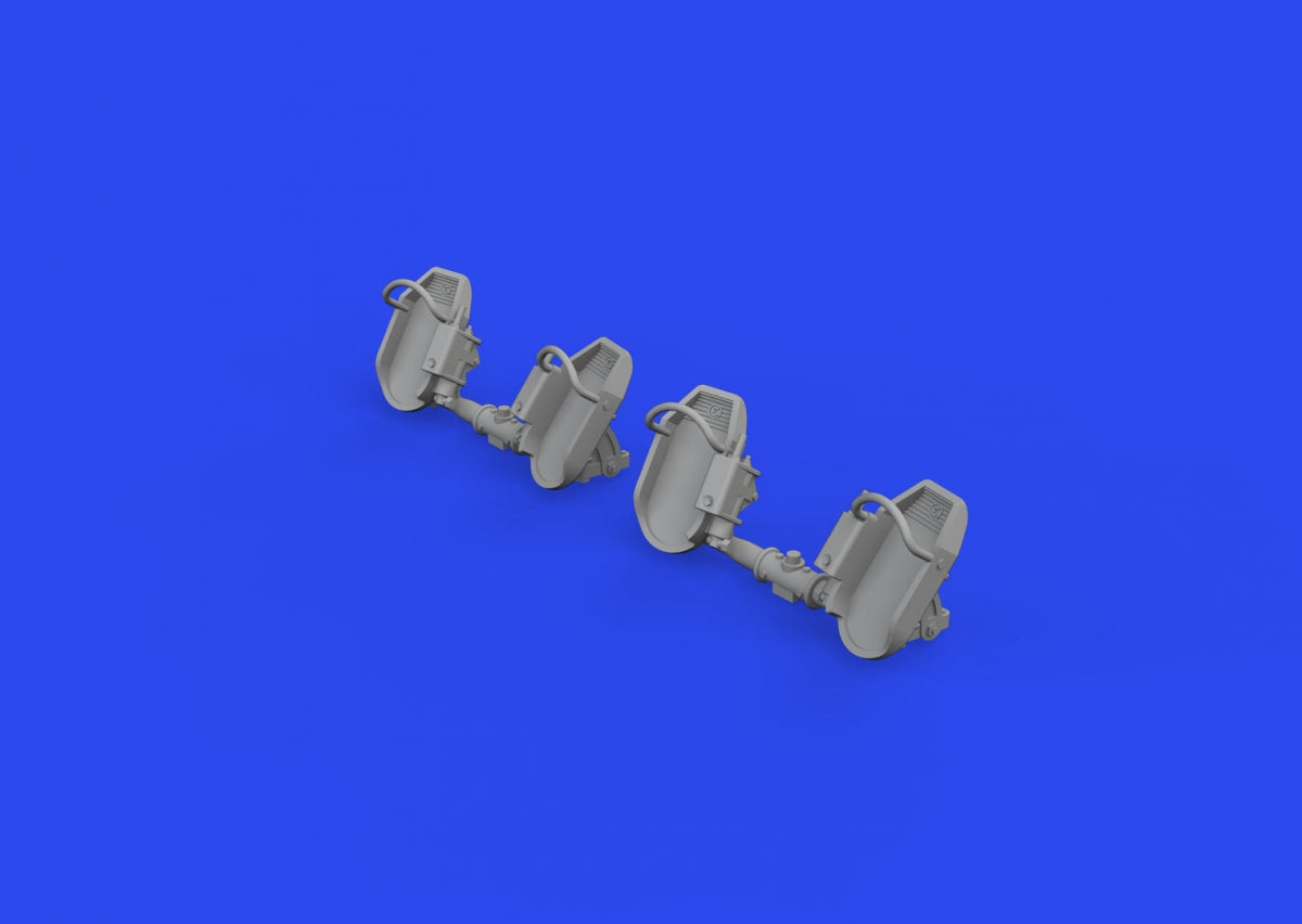 Eduard 648873 Bf 109E rudder pedals early PRINT 1/48 – zdjęcie 4