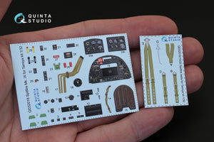 Quinta Studio QD32018 Spitfire Mk.IX 3D-Printed &amp;amp; coloured Interior on decal paper (for Tamiya kit) 1/32 – imagen 2