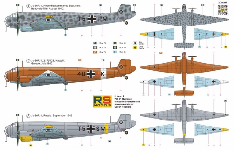 RS Models 92277 Junkers Ju 86R 1/72 – imagen 2