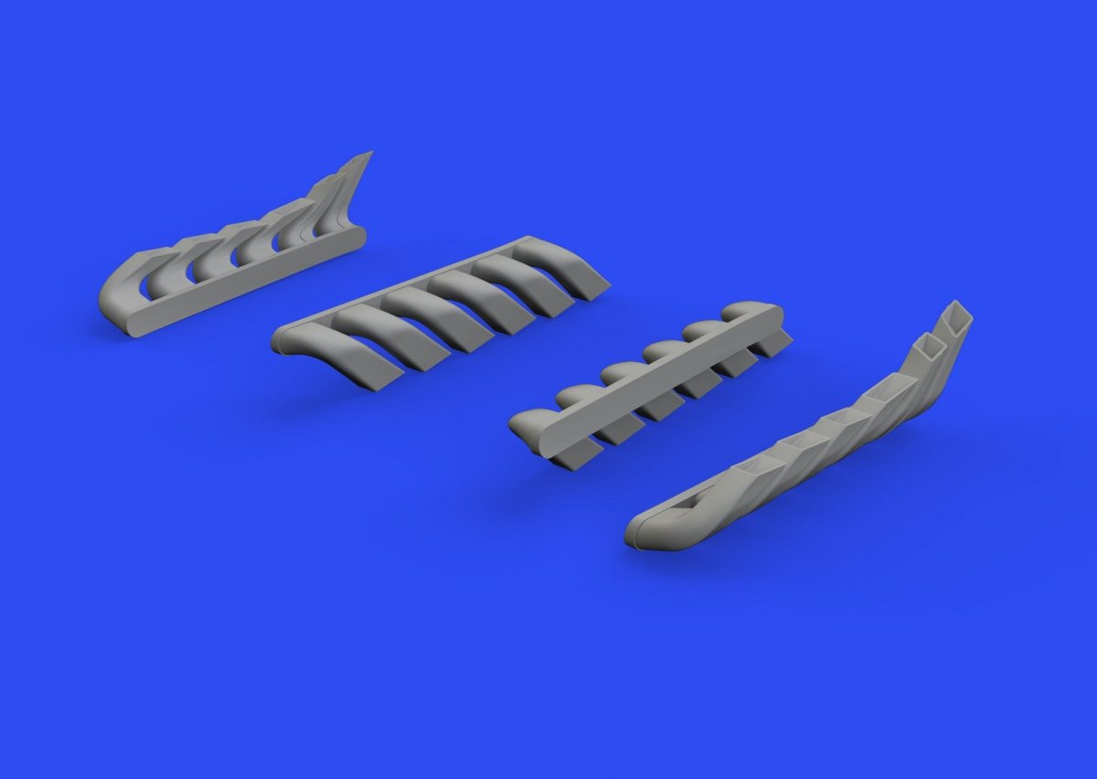 Eduard 648607 Bf 110C/ D/E exhaust stacks for Eduard 1/48 – immagine 2