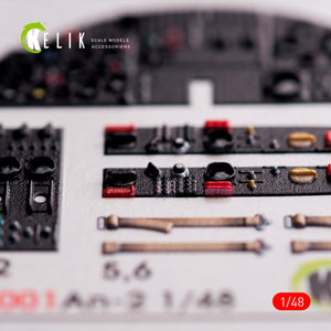 KELIK K48001 AN-2 COLT INTERIOR 3D DECALS FOR HOBBY BOS KIT 1/48 – imagen 4