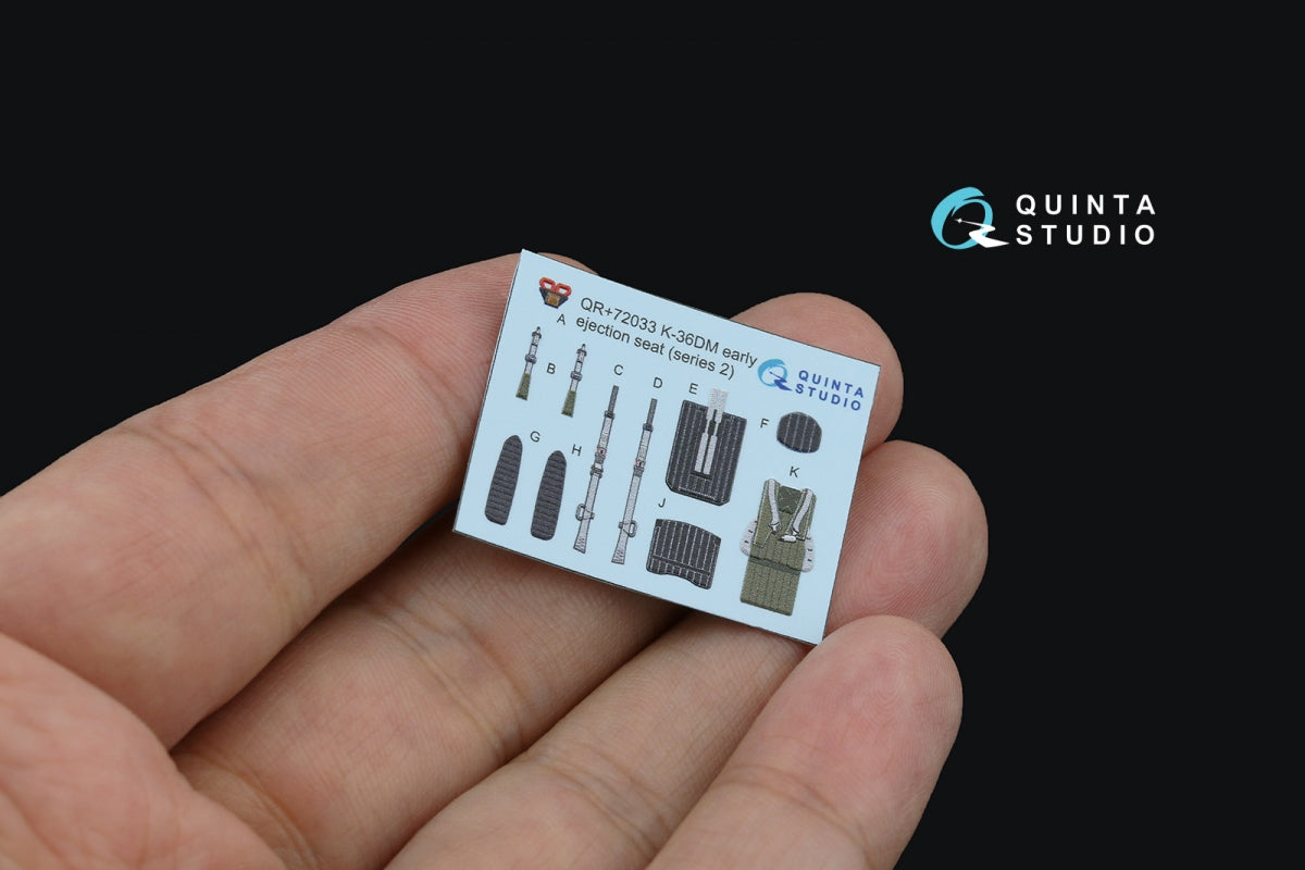Quinta Studio QD+72150 MiG-29 9-13 3D-Printed coloured Interior on decal paper (7278 Zvezda) (with 3D-printed resin part) 1/72 – immagine 5