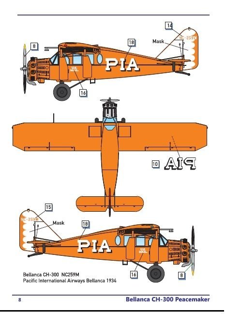 Dora Wings 72022 Bellanca CH-300 Pacemaker 1/72 – immagine 4
