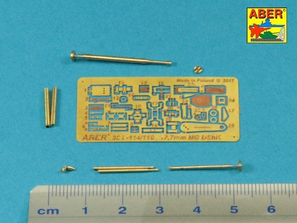 Aber 35L-114 Barrel for Russian 12,7mm heavy machine gun DShK, WWII version (JS-2:; JS-3; JSU-152) 1/35 – Bild 2