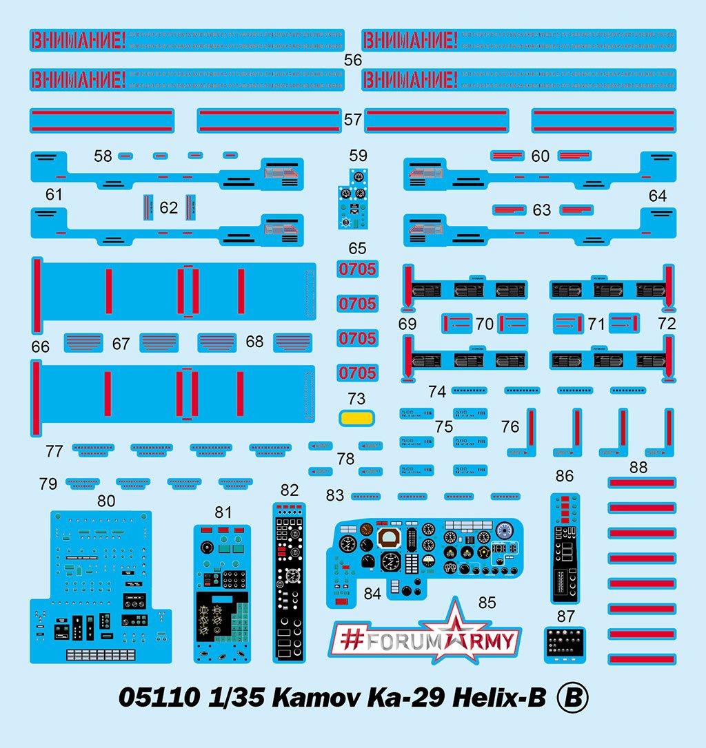 Trumpeter 05110 Kamov Ka-29 Helix-B 1/35 – Bild 6