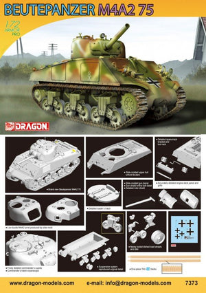 Dragon 7373 Beutepanzer M4A2 75 1/72 – immagine 2