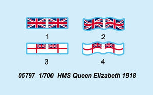 Trumpeter 05797 British battleship HMS Queen Elizabeth (1918) 1/700 – zdjęcie 6