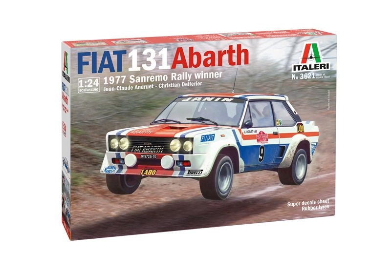 Italeri 3621 Fiat 131 Abarth 1977 Sanremo Rally Winner 1/24 – imagen 2