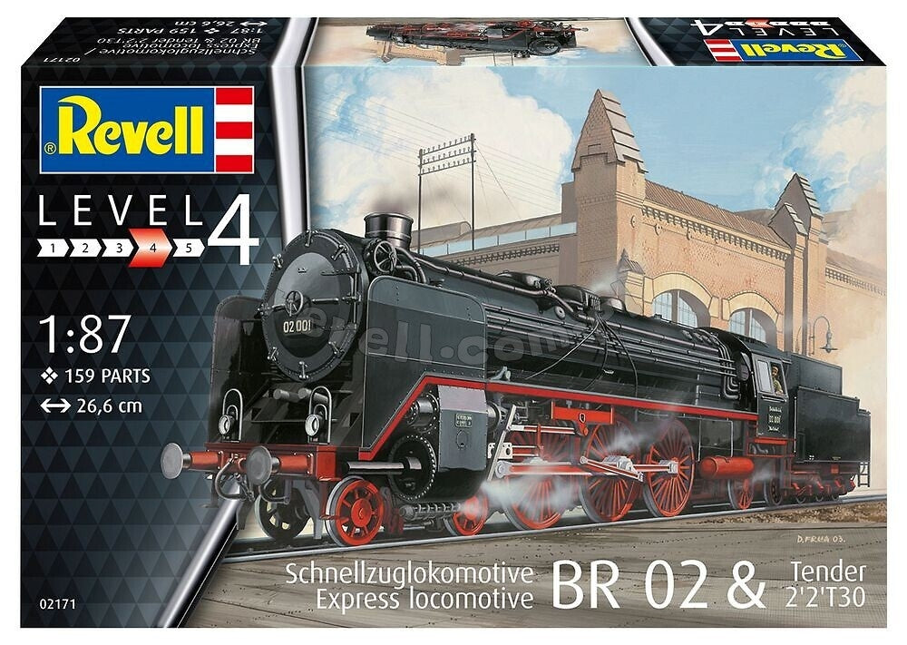 Revell 02171 Express locomotive BR 02 - Tender 2 2mT30 1/87 – imagen 2