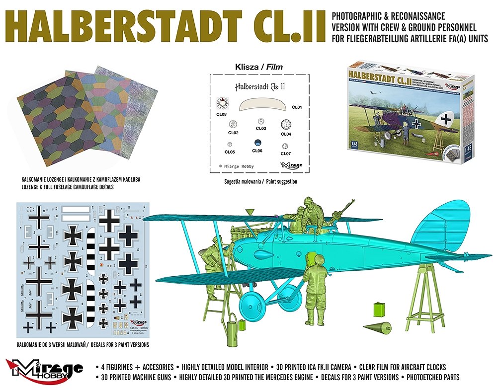 Mirage Hobby 480005 Halberstadt CL.II 1/48 – Bild 2
