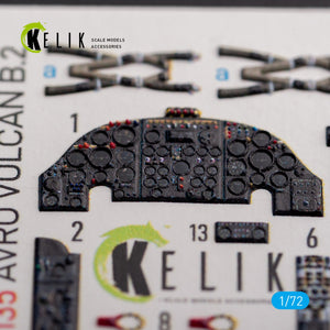 KELIK K72135 AVRO VULCAN B.2 Cockpit avant - décalcomanies 3D intérieures pour maquette Airfix au 1/72 – image 3