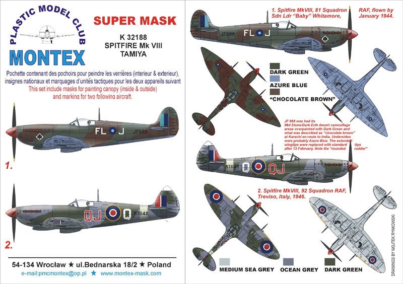 Montex K32188 SPITFIRE VIII 1/32