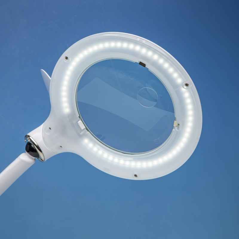 Lightcraft LC8098LED-EU LED Magnifier Table Lamp with Organiser Base / Kompaktowa Biurkowa Lampka Powiększająca LED z Podstawką Organizerem – imagen 2