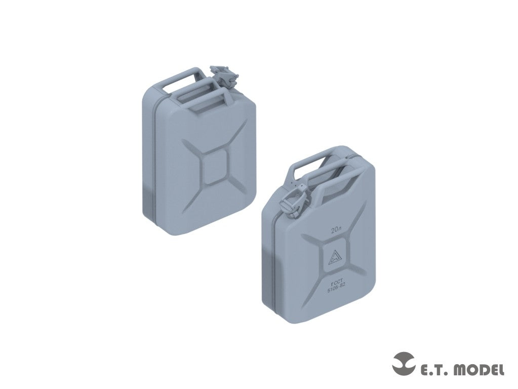 E.T. Model P35-263 Russian 20L FUEL CANS SET 5+5 1/35 – imagen 3