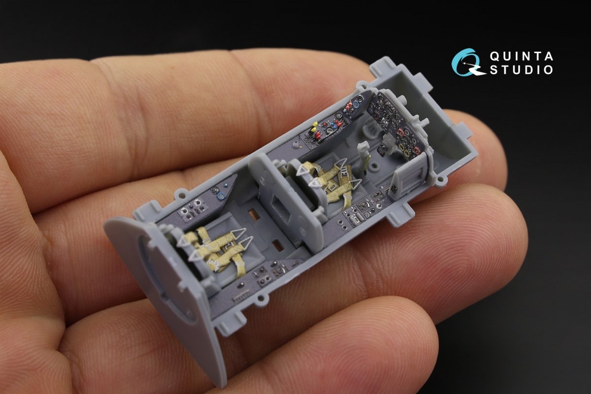 Quinta Studio QD48163 Me 262B-1a/U1 3D-Printed &amp;amp; coloured Interior on decal paper (for HobbyBoss kit) 1/48 – imagen 4