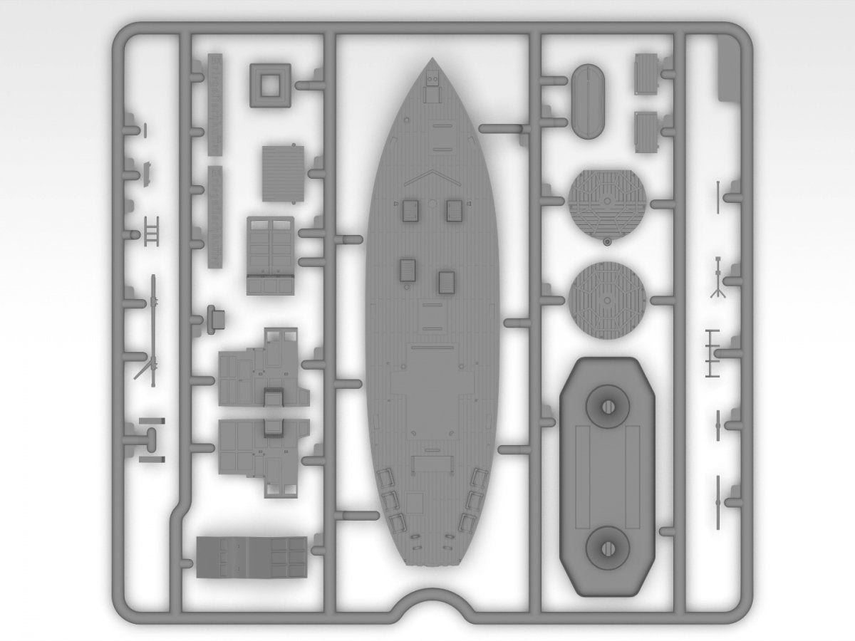 ICM S012 KFK Kriegsfischkutter WWII German multi-purpose boat 1/144 – immagine 9
