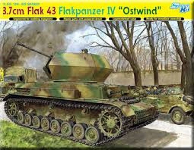 Dragon 6550 3.7cm FlaK 43 Flakpanzer IV Ostwind 1/35 – zdjęcie 2