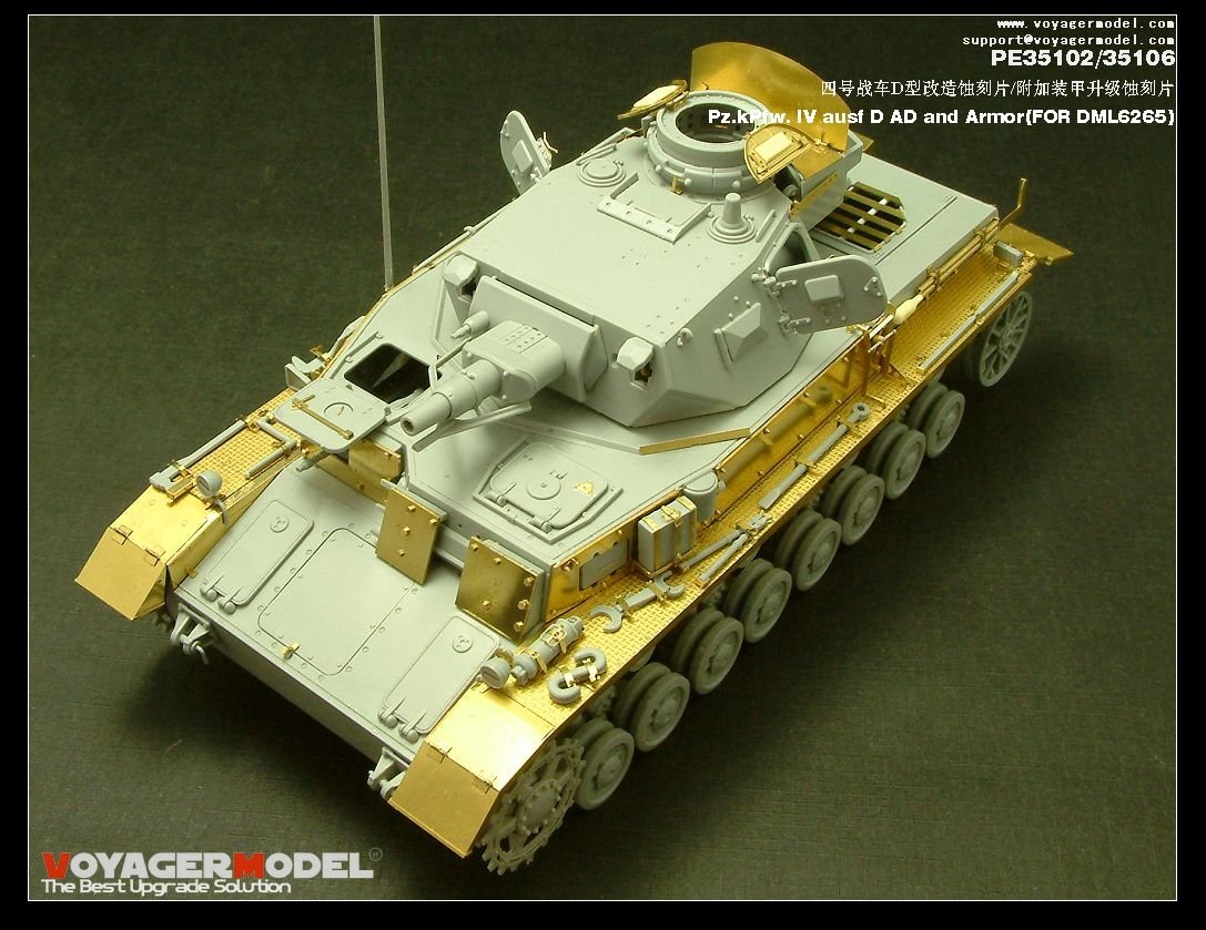 Voyager Model PE35106 Pz.kPfw. IV ausf D AD Armor 1/35 – zdjęcie 2