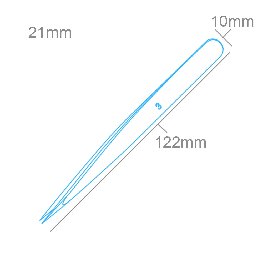 Modelcraft PTW2185-3 Fine Stainless Steel Tweezers (120mm) – zdjęcie 2