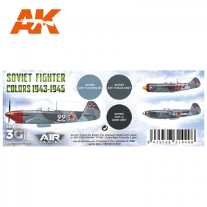 AK Interactive AK11742 Couleurs des chasseurs soviétiques 1943-1945 3 x 17 ml – image 2
