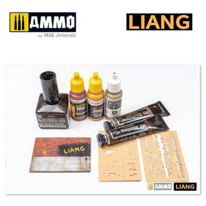 Liang 0008 Paint Crack Effects Airbrush Stencils – Bild 2