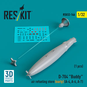 RESKIT RSU32-0146 D-704 &amp;quot;Buddy&amp;quot; air refueling store (early) (1 pcs) (3D Printed) 1/32