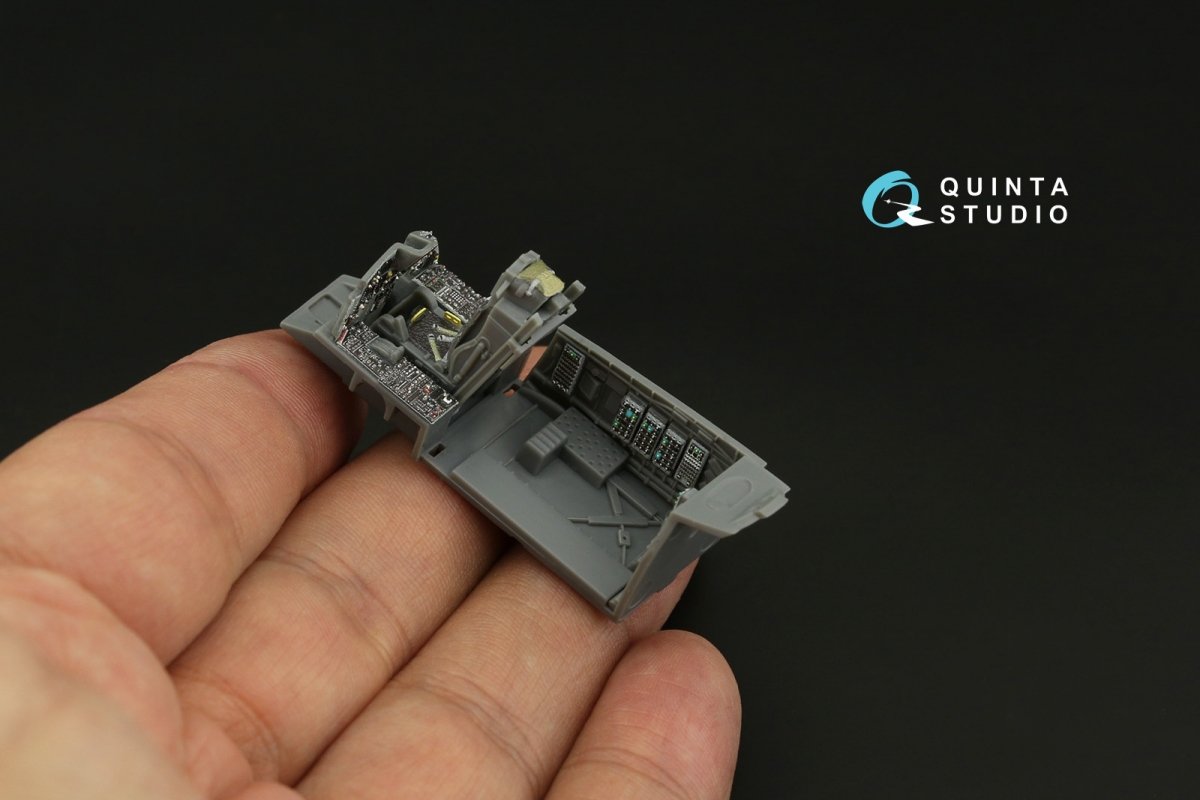 Quinta Studio QD72068 F-15C Late/F-15J Late 3D-Printed &amp;amp; coloured Interior on decal paper (GWH) 1/72 – immagine 2