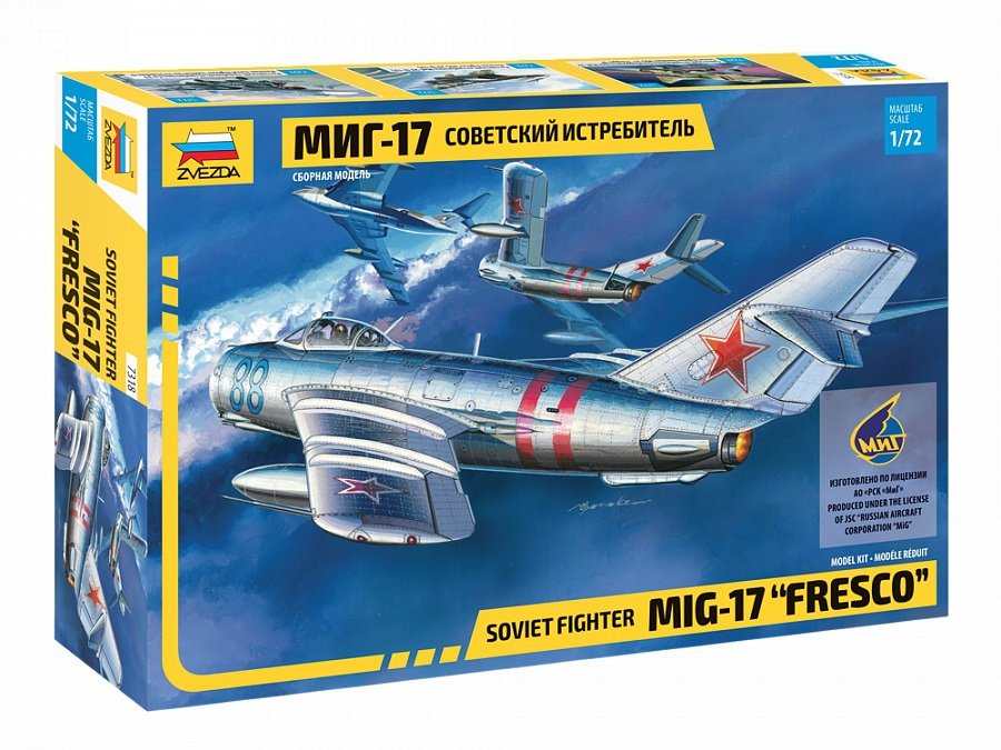 Zvezda 7318 MIG-17 “Fresco” Soviet Fighter 1/72
