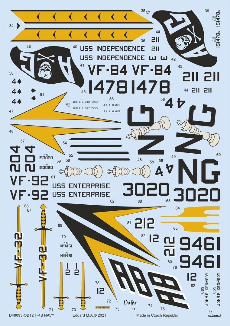 Eduard D48093 F-4B NAVY TAMIYA 1/48 – image 2
