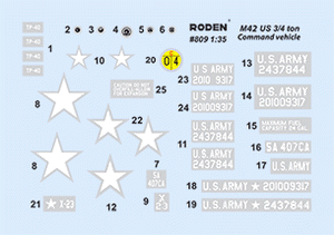 Roden 809 M42 US 3/4 ton 4x4 Command truck 1/35 – image 3