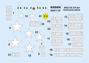 Roden 809 M42 US 3/4 ton 4x4 Command truck 1/35 – image 3