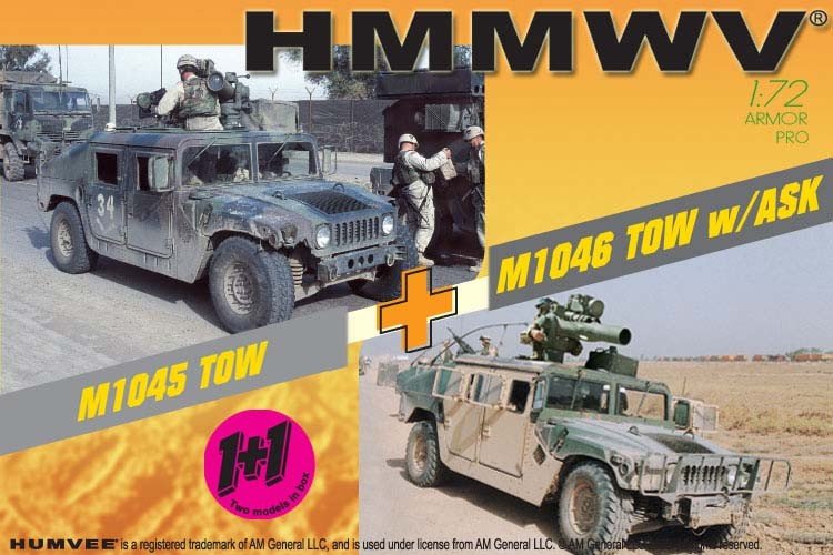 Dragon 7296 HMMWV M1045 TOW + M1046 TOW w/ASK 1/72