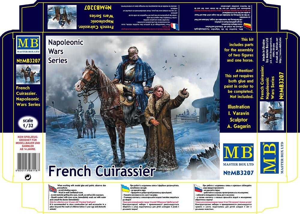 Master Box 3207 French Cuirassier Napoleonic War Series 1/24 – imagen 6