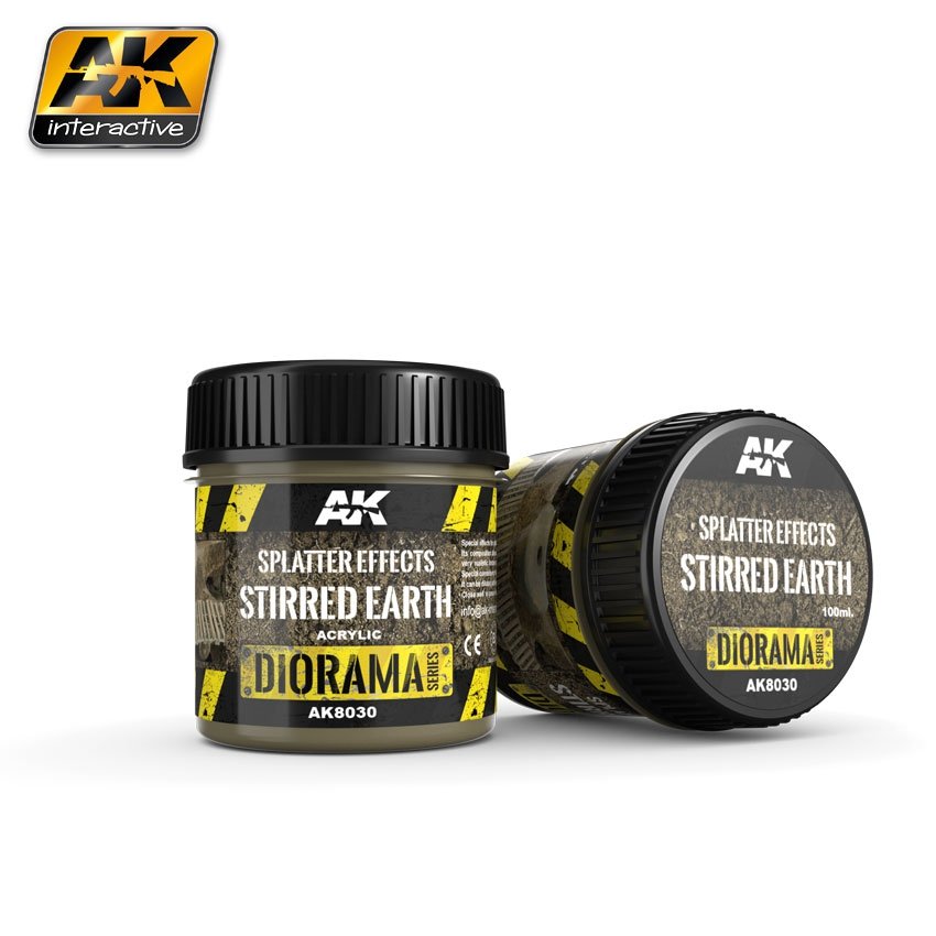 AK Interactive AK8030 Effets d'éclaboussures Terre remuée 100 ml