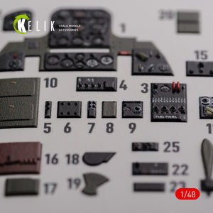 KELIK K48088 SBD-2 Dauntless interior 3D decals for Academy kit 1/48 – Bild 3