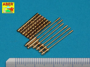 Aber A32108 Set of 6 turned US cal .50 (12,7mm) Browning M2 barrels for P-51 Mustang (1/32) – image 3
