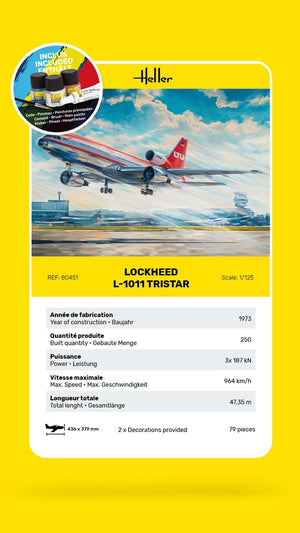 Heller 56451 Starter Kit - Lockheed L-1011 Tristar 1/125 – image 5