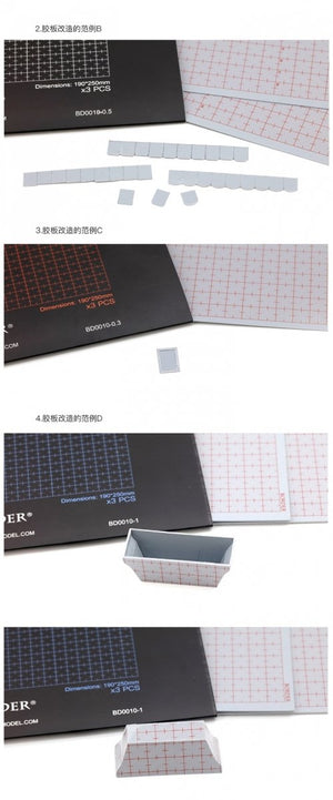 Border Model BD0010-0.3 Plastic card for Modeling 190x250 - 0.3mm ( 3 PSC ) – image 3