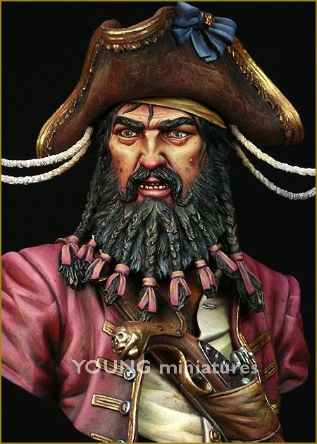 Young Miniatures YH1823 BLACK BEARD 1718 Queen Anne&amp;#39;s Revenge 1/10 – imagen 10