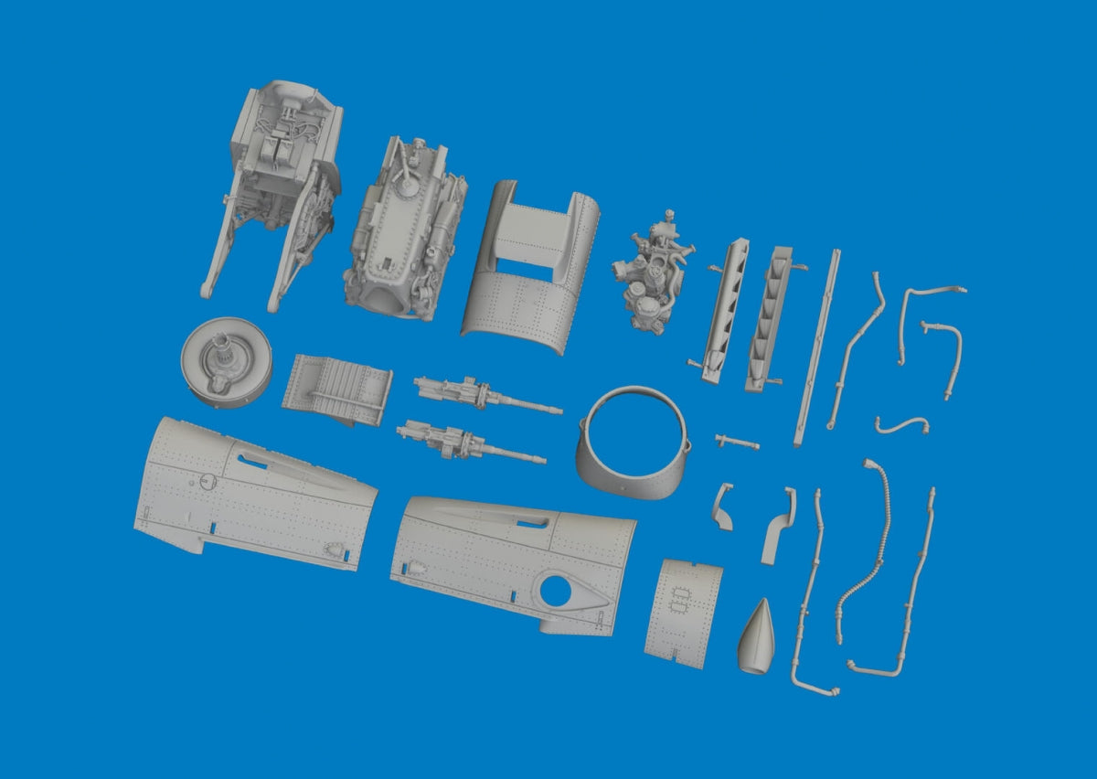 Eduard 672402 Bf 109G-10 Erla engine PRINT Eduard 1/72 – imagen 5
