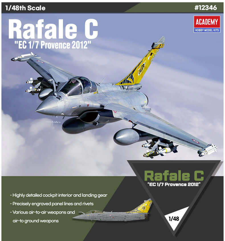 Academy 12346 Rafale C &amp;quot;EC 1/7 Provence 2012&amp;quot; 1/48 – image 2