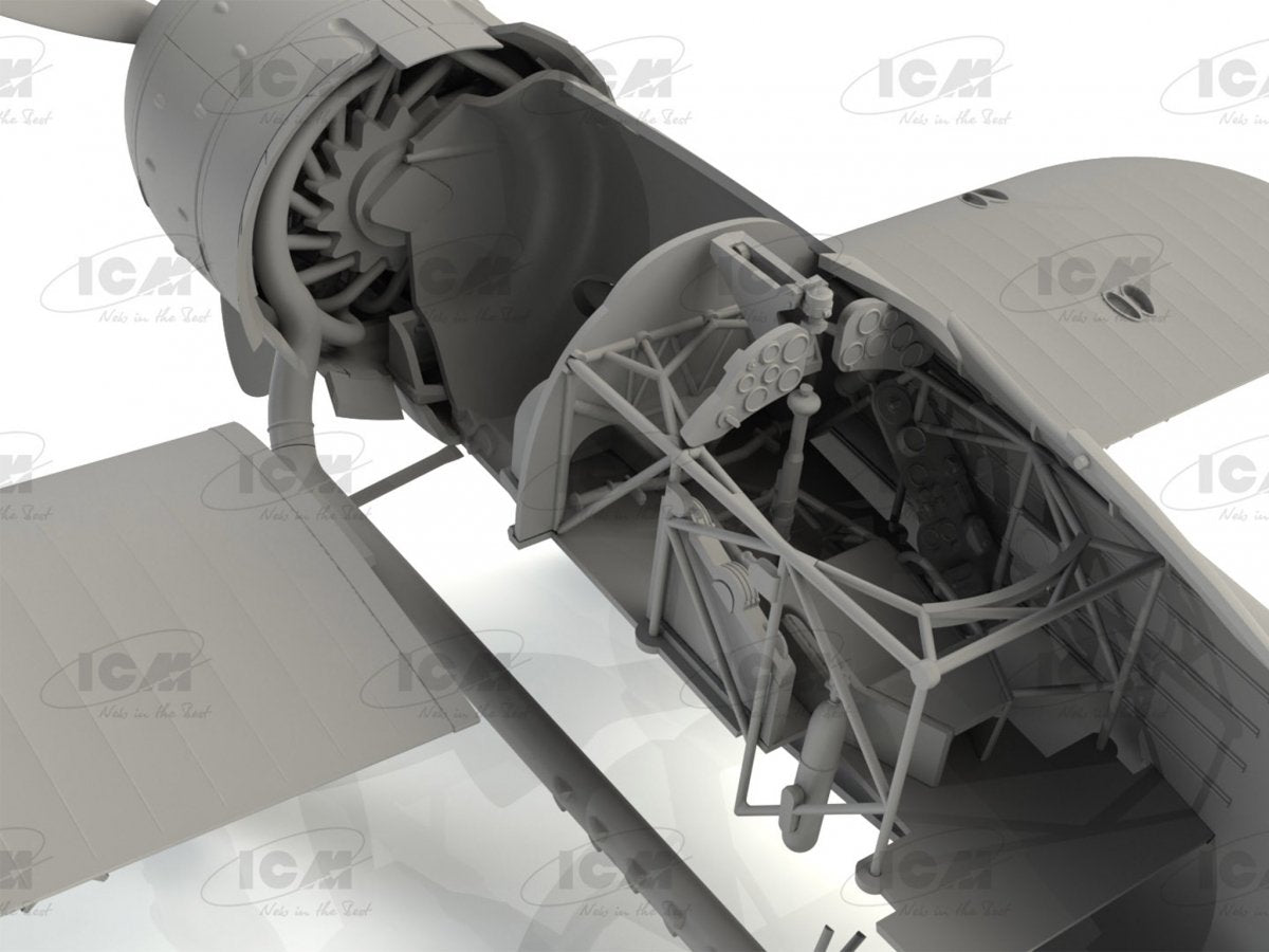 ICM 32025 CR. 42 Falco avec pilotes italiens en uniforme tropical 1/32 – image 9