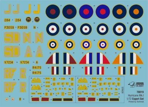 Arma Hobby 70019 Hurricane Mk I Expert Set 1/72 – imagen 4