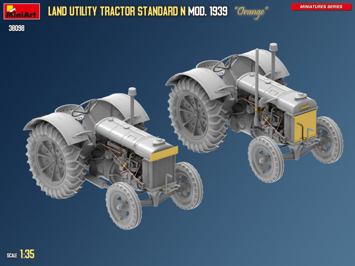 Mini Art 38098 Land Utility Tractor Standard N “Orange” Mod. 1939 1/35