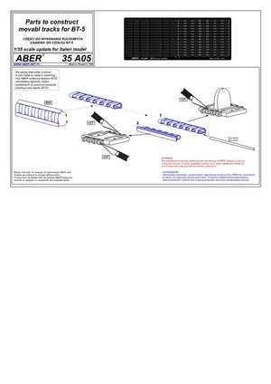 Aber 35A005 Łączniki do gąsienic do BT-5 1/35 – imagen 4