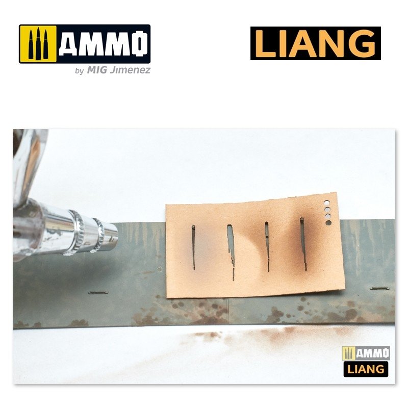 Liang 0002 Streaking &amp;amp; Wet Effects Airbrush Stencils – image 6