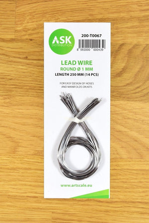 ASK T0067 Lead Wire - Round Ø 1 mm x 250 mm (14 pcs)