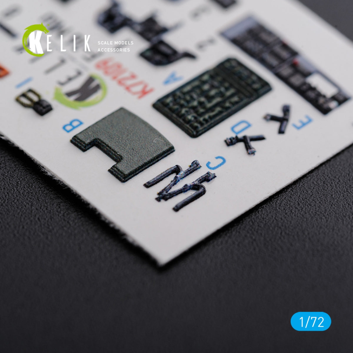 KELIK K72109 F-16 MLU interior 3D decals for Revell kit 1/72 – immagine 5