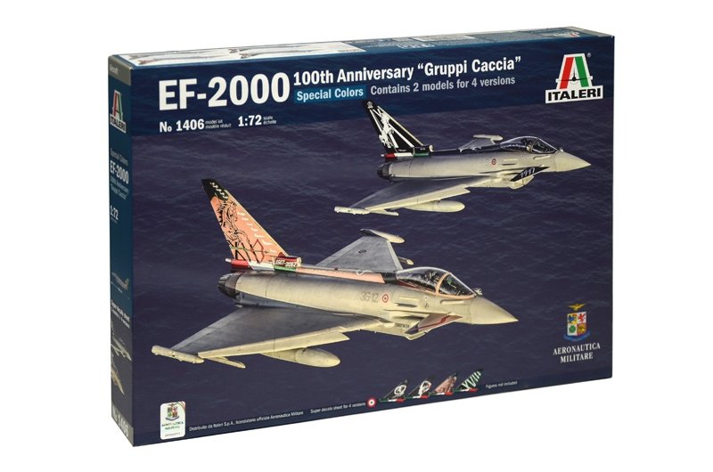 Italeri 1406 EF-2000 100e anniversaire. GRUPPI CACCIA 1/72