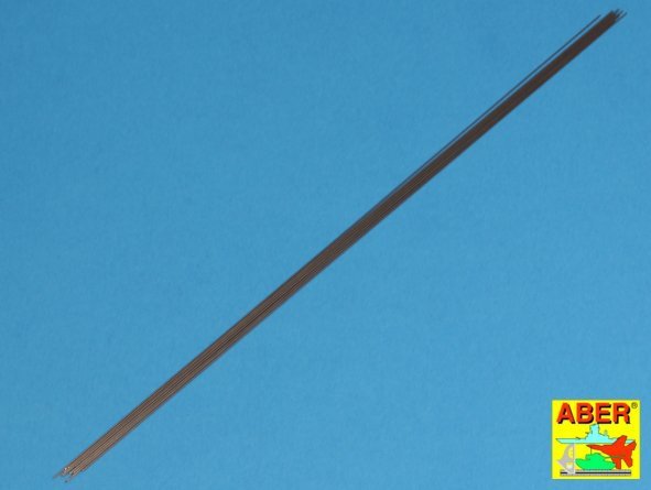 Aber SR05 Steel round rods 0,5mm length 250mm x12 pcs.